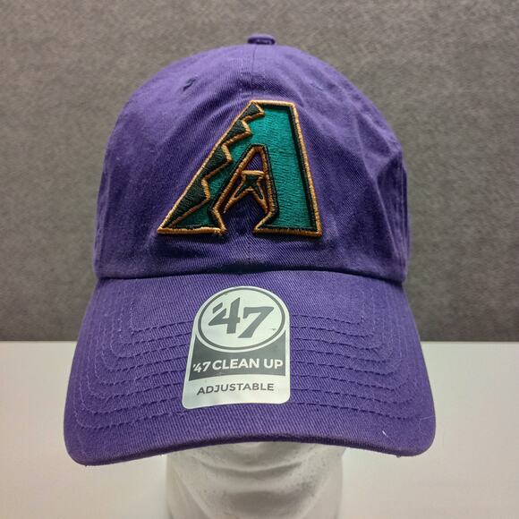 47 Arizona Diamondbacks Clean Up Dad Baseball Hat Purple - Picture 1 of 10